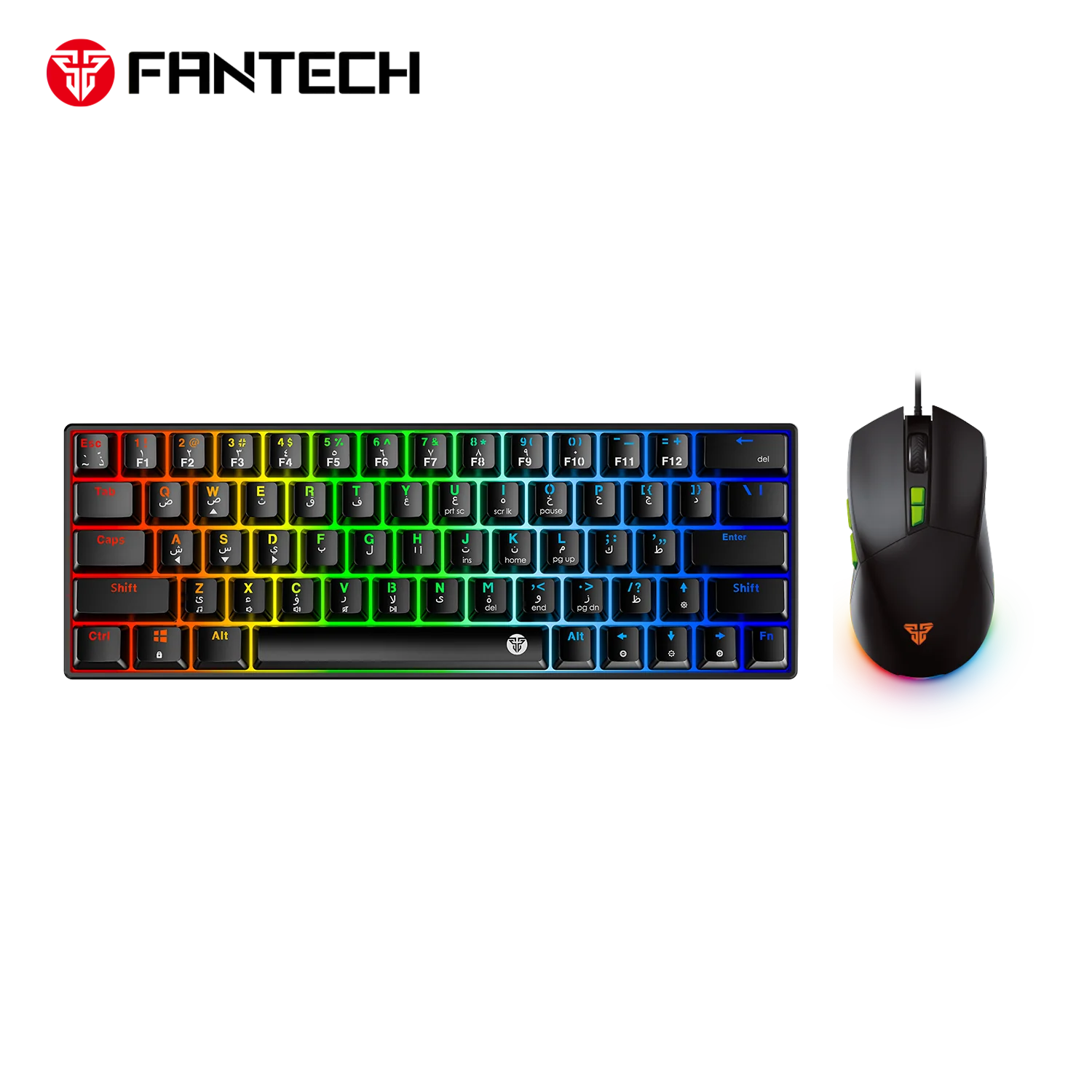 Fantech Atom63 MK859c Mechanical Gaming Keyboard & Mouse Arabic/English Fantech Atom63 MK859c Mechanical Gaming Keyboard & Mouse Arabic/English